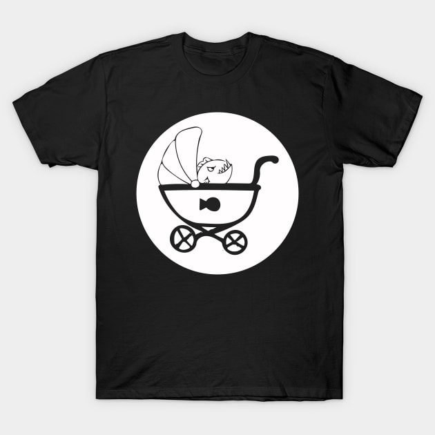 Piranha In a Stroller (v2) T-Shirt by Avengedqrow